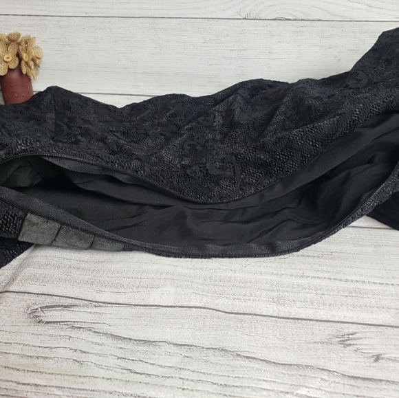 NWT Kiyonna Black Lace‎ Formal Dress Women's 0x (10/12) - Picture 14 of 16